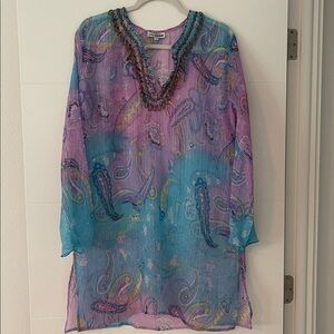 Multicolor Paisley Tunic Top